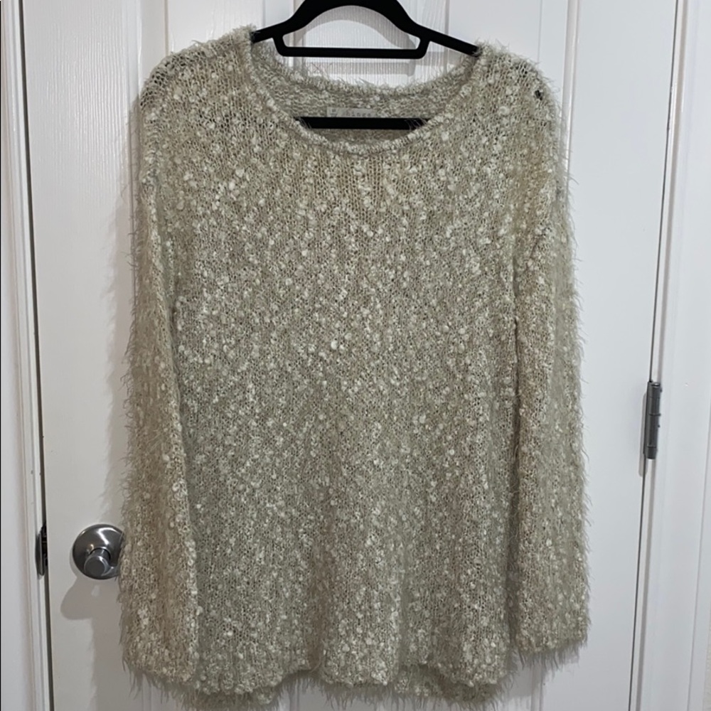 Cream Fuzzy Sweater